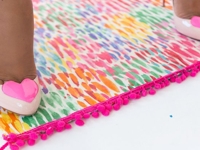 Damask Love Colourful Fabric Rug